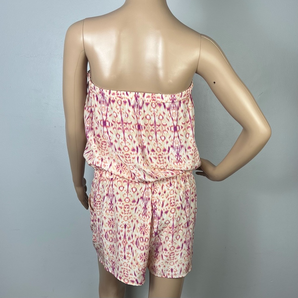 JOIE SILK STRAPLESS PRINTED ROMPER - Picture 7 of 8
